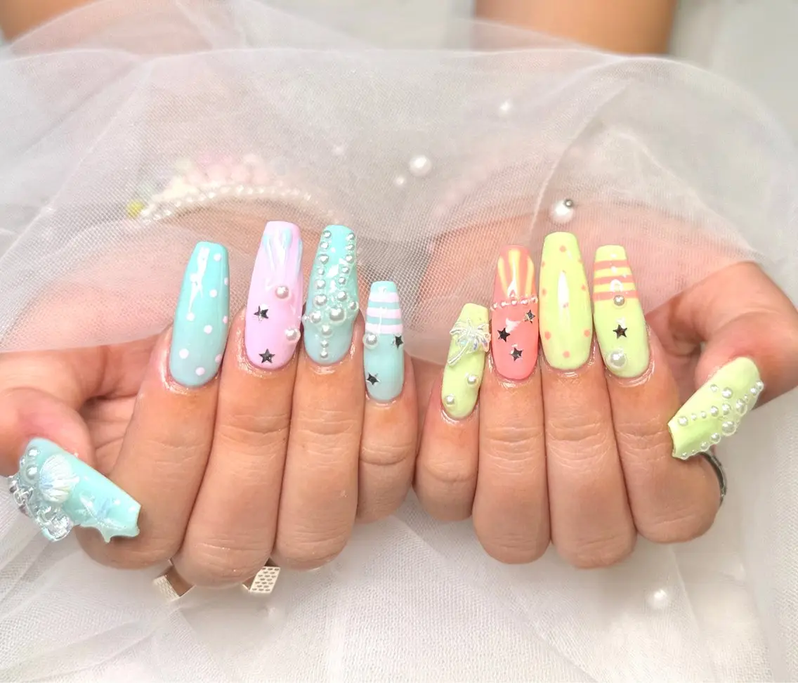 ネイル 夏ネイル ハンドネイル Reauty Nailのネイルデザイン
