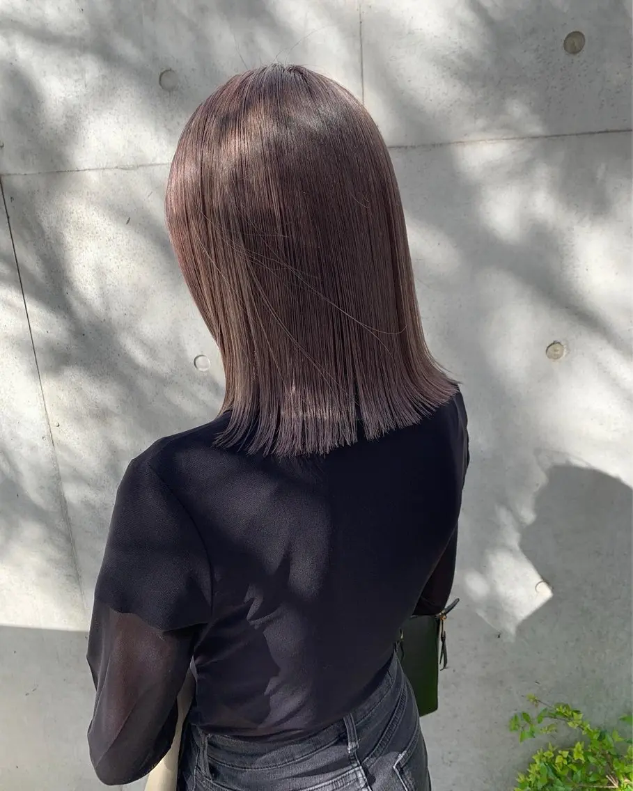 ミディアム カラー ヘアカラー 艶カラー🐳🫧 サヤカ 🐳のヘアスタイル