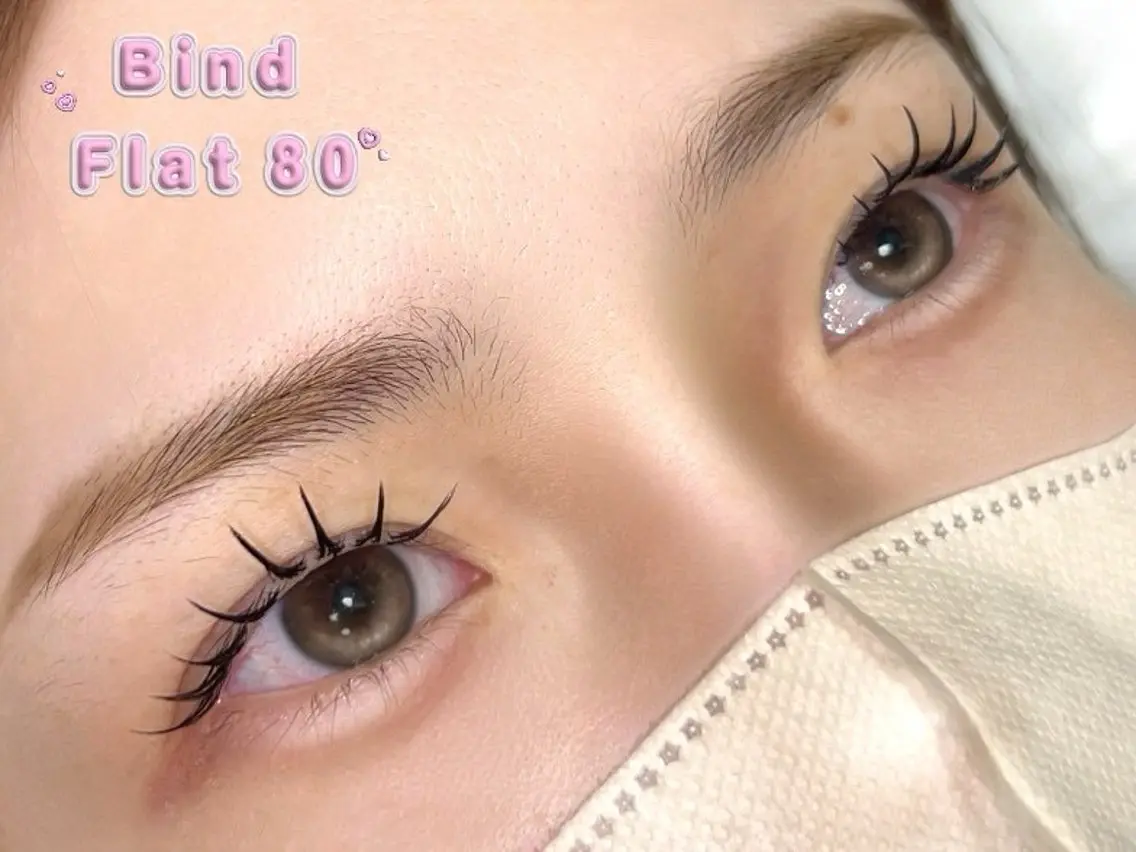 🦋オフ込みバインドフラット80束🦋(160本相当)【アイシャンプー&コーティング束仕上げ可能】の写真