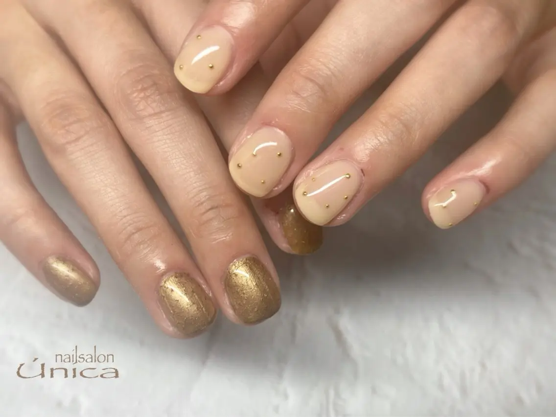 ネイル ニュアンスネイル ワンカラーネイル シンプルネイル nailsalon Única　ウニカのネイルデザイン