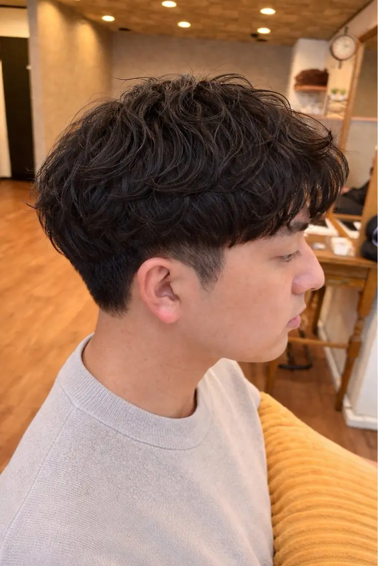 ショート パーマ カット ヘアカラー パーマ 野呂 隼人のヘアスタイル