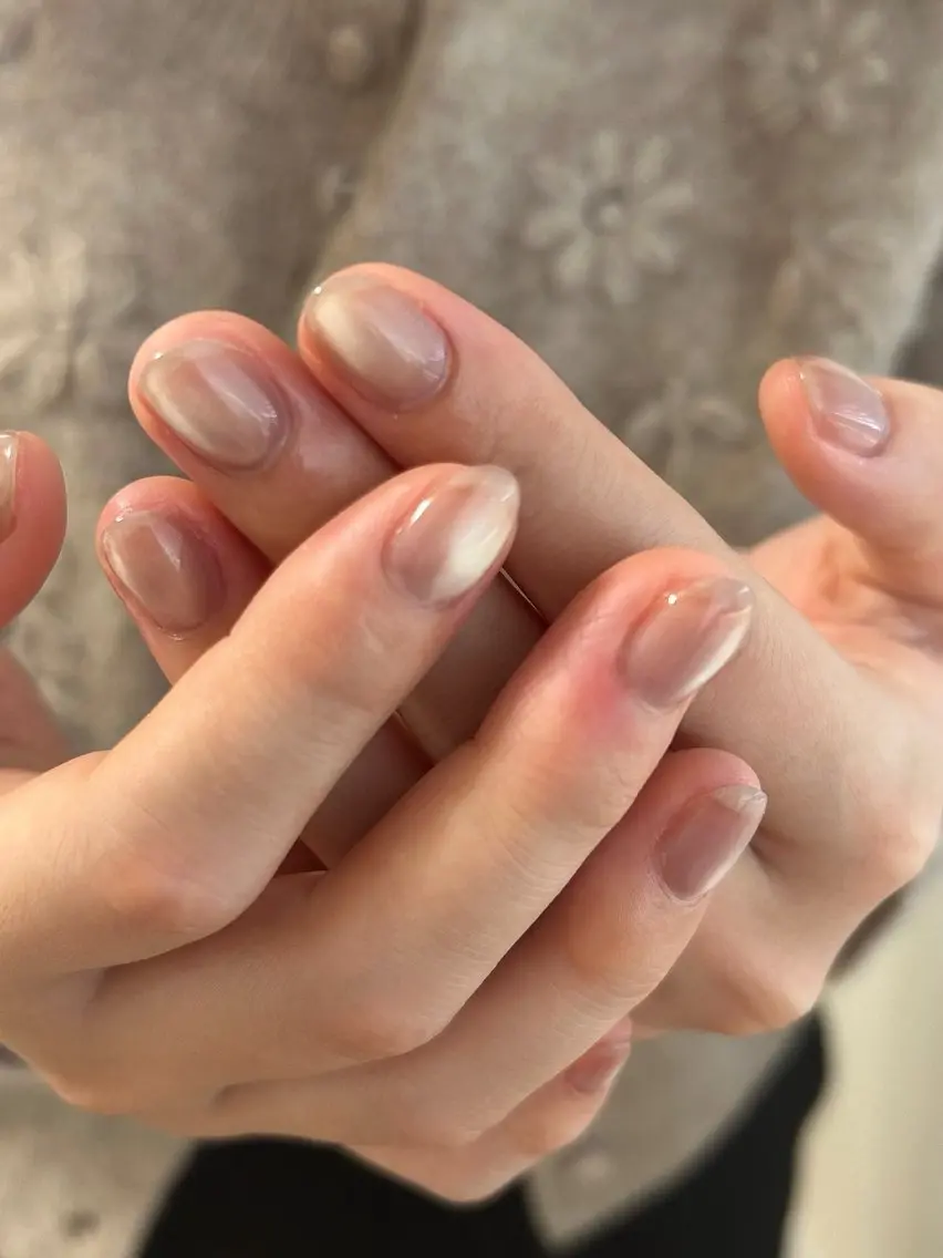 ネイル オフィスネイル ワンカラーネイル nail salon mynteのネイルデザイン
