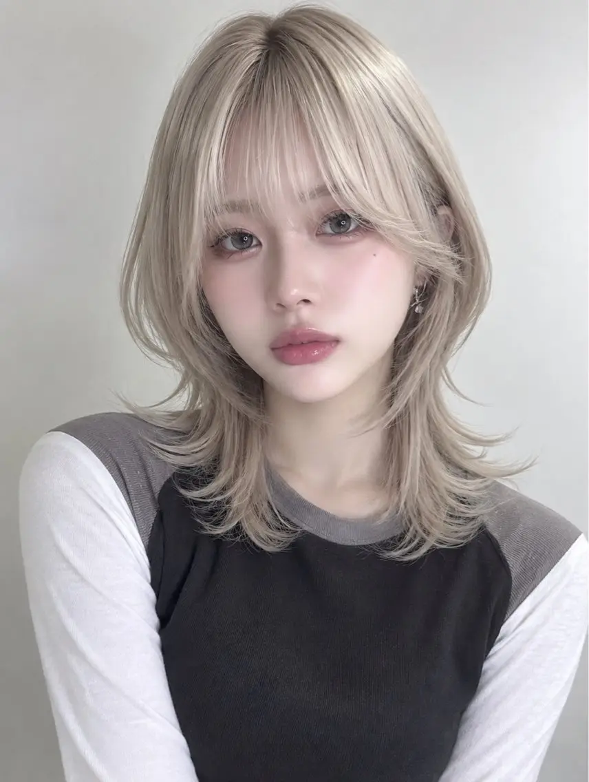 ミディアム カット 🩵KUREA🩵 /似合わせカットのヘアスタイル