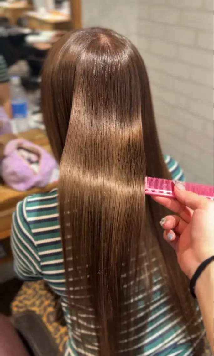 ロング カラー カット ヘアカラー 乃空/★縮毛矯正✩* /うる艶(.⩊<)☆のヘアスタイル