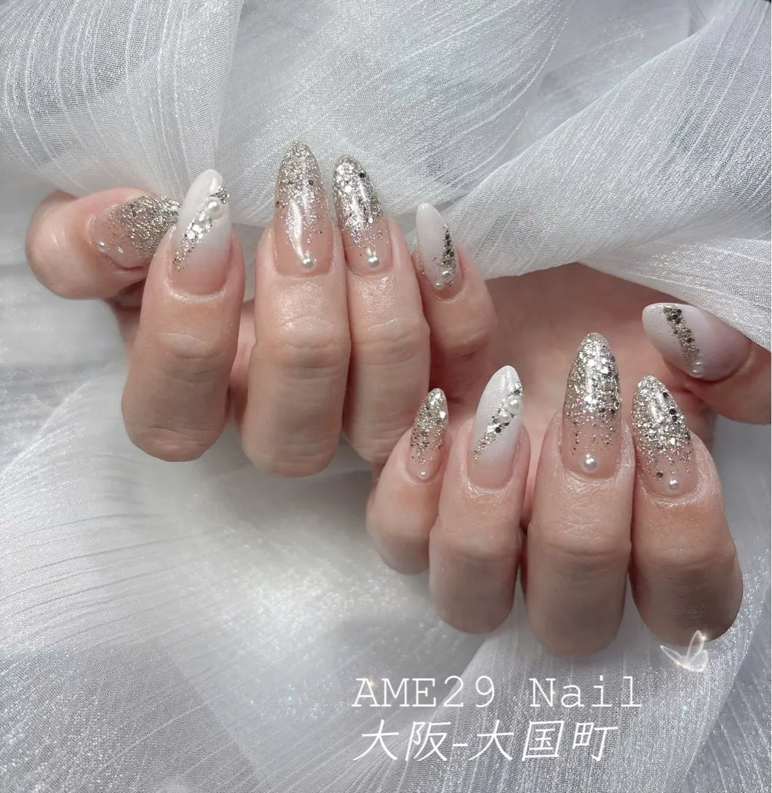 ロング AME29 Nail ネイルサロンのネイルデザイン