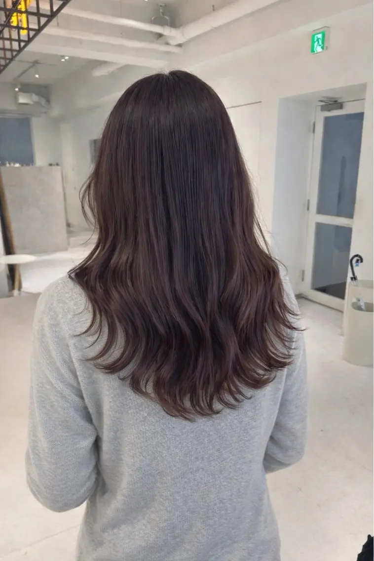 ミディアム ヘアカラー 透明感color ˚✧₊amuのヘアスタイル