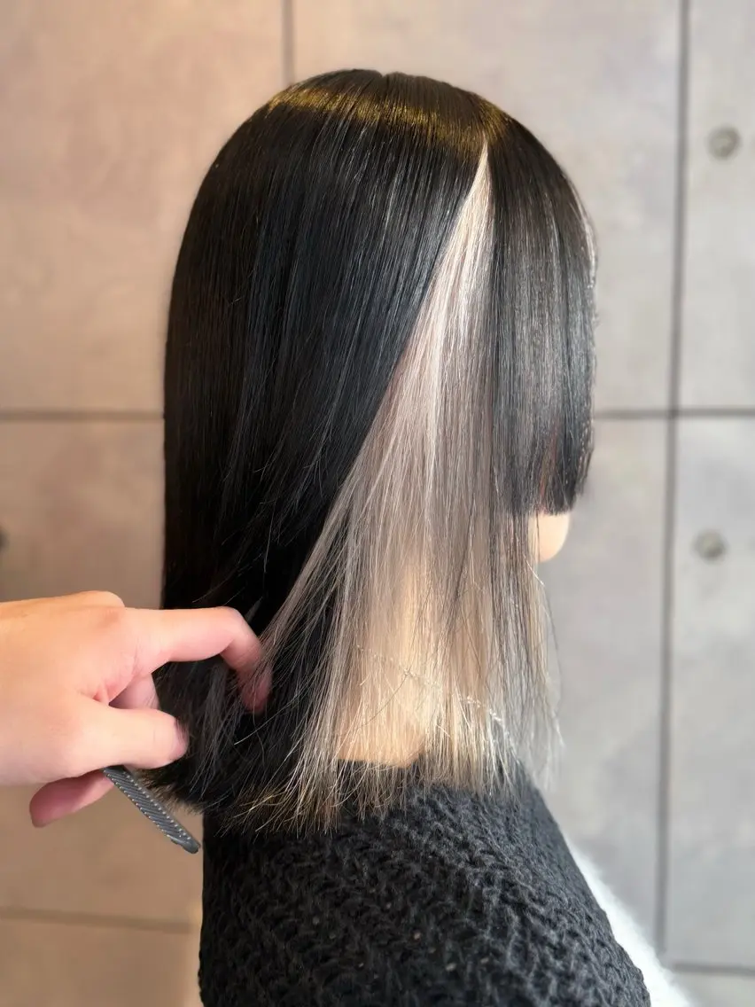 ミディアム カラー ヘアカラー トリートメント ヘアセット 🎀ハイトーン・艶 カラー HANA🎀のヘアスタイル
