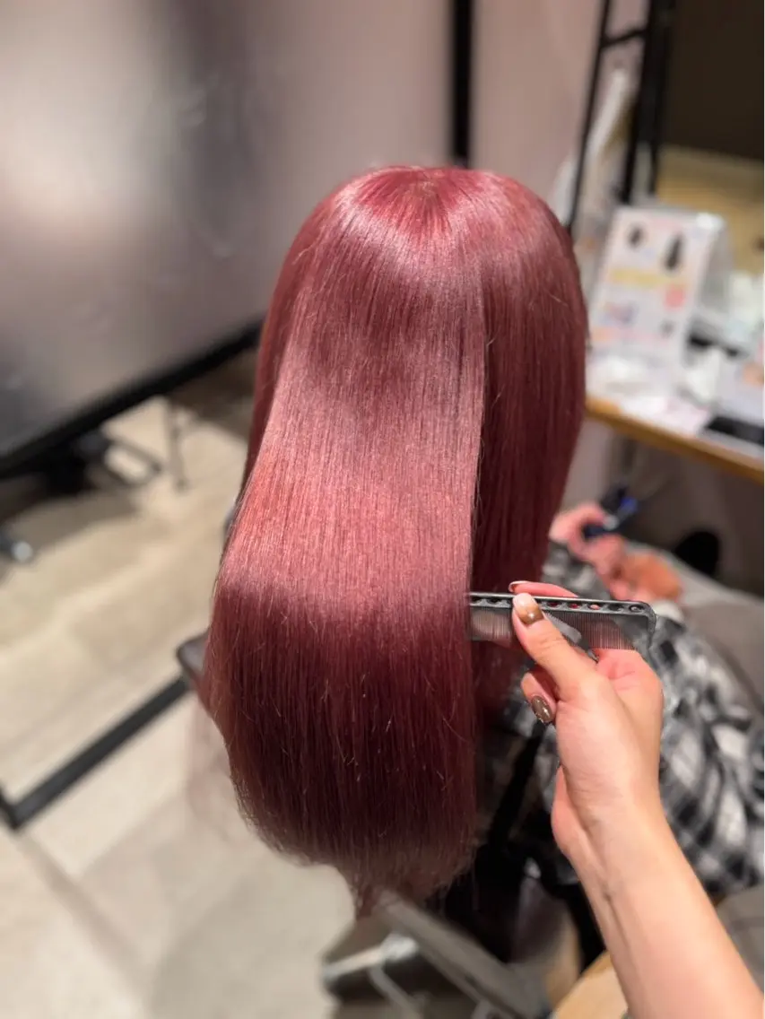 カラー ヘアカラー 梶 瑞希のヘアスタイル