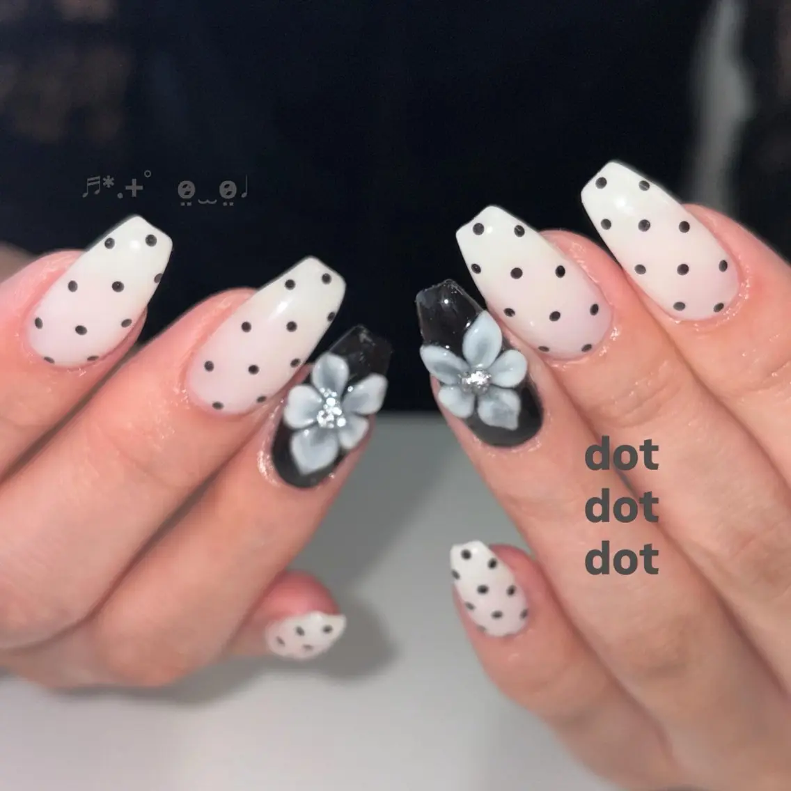 セミロング ハンドネイル mark ✮*。゚Yukiのネイルデザイン