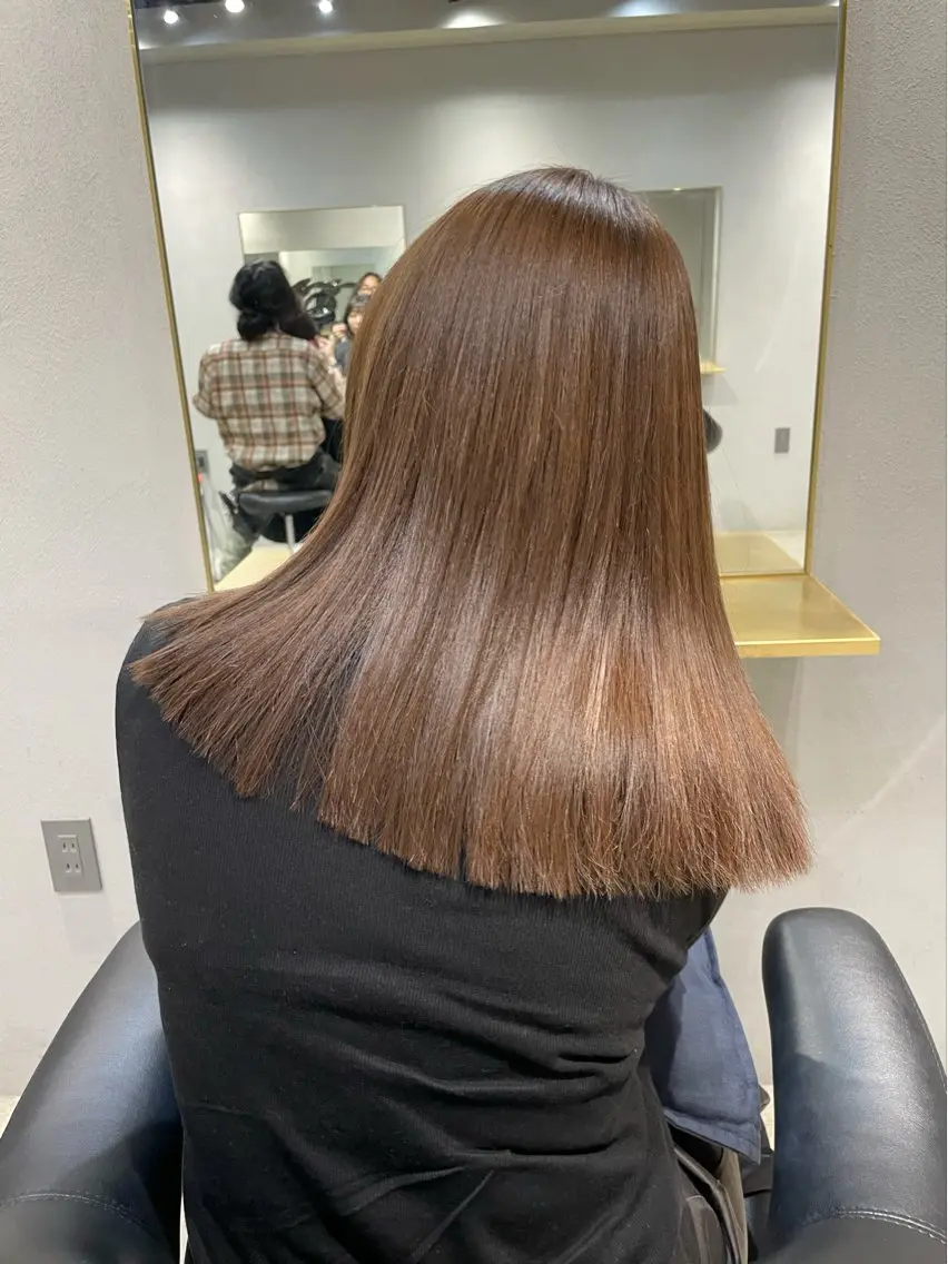 🌼平日限定🌼透明感カラー+5stepBYKARTEトリートメント〈暖色/オリーブ/レッドブラウン...etc〉の写真