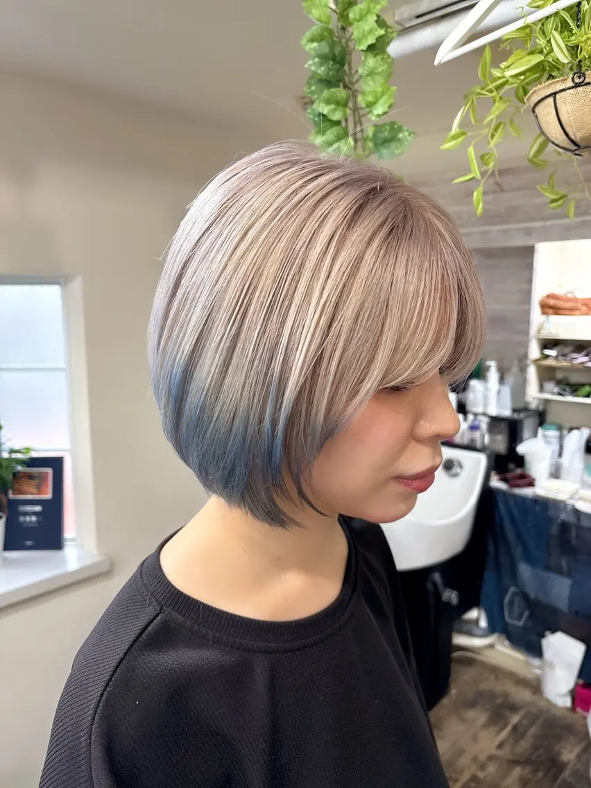 ショート カラー ヘアカラー 渡辺 健太のヘアスタイル
