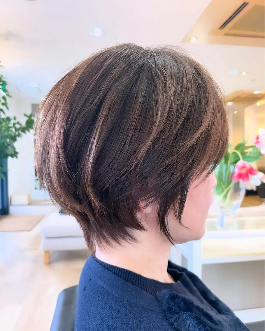 ショート カラー カット ヘアカラー トリートメント 小酒井 智洋のヘアスタイル