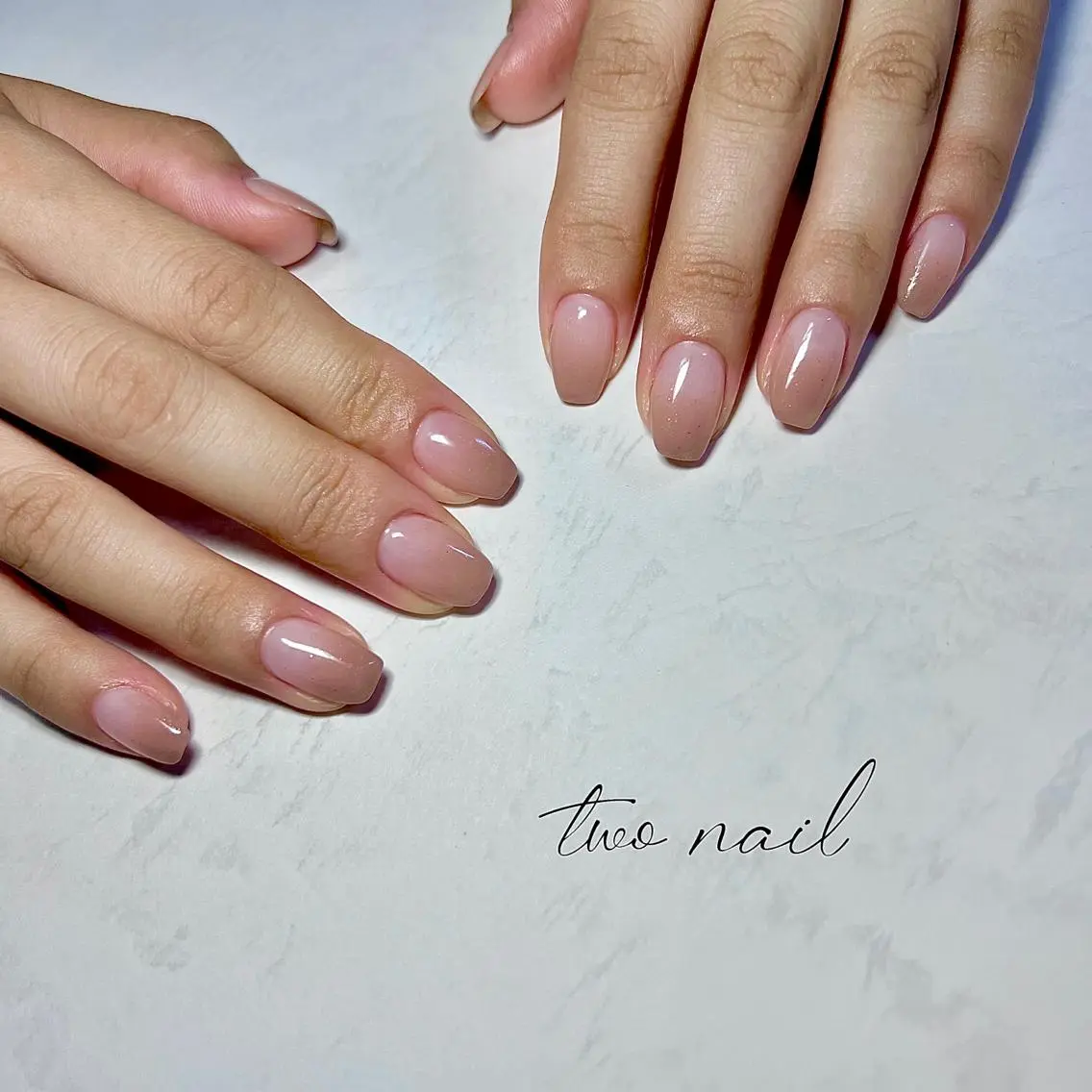ネイル アートネイル フットネイル ハート ニュアンスネイル ホワイト ハンドネイル two nailのネイルデザイン