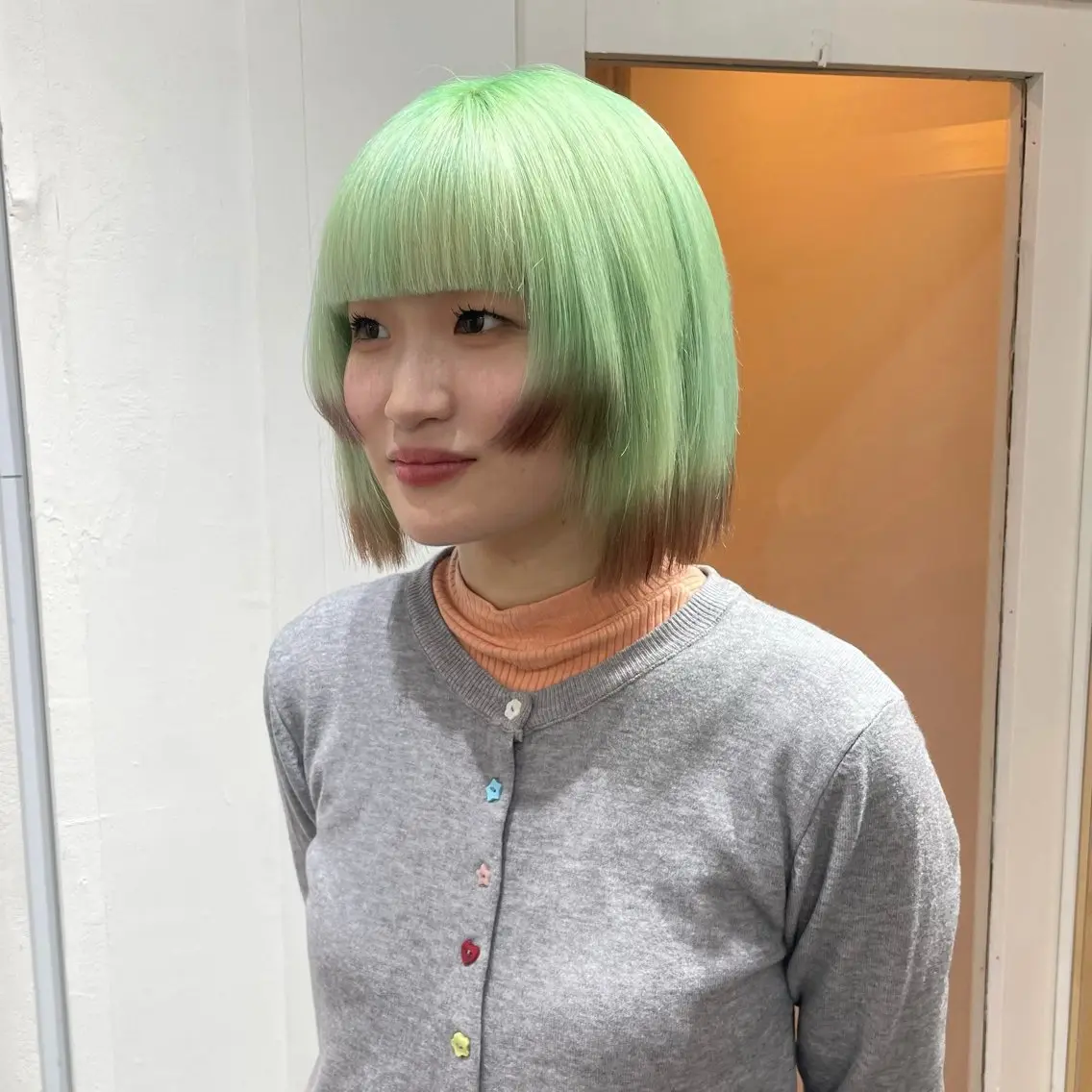 ショート カラー ヘアカラー 💍ダメージ最小限 ブリーチ/ちさと💍のヘアスタイル