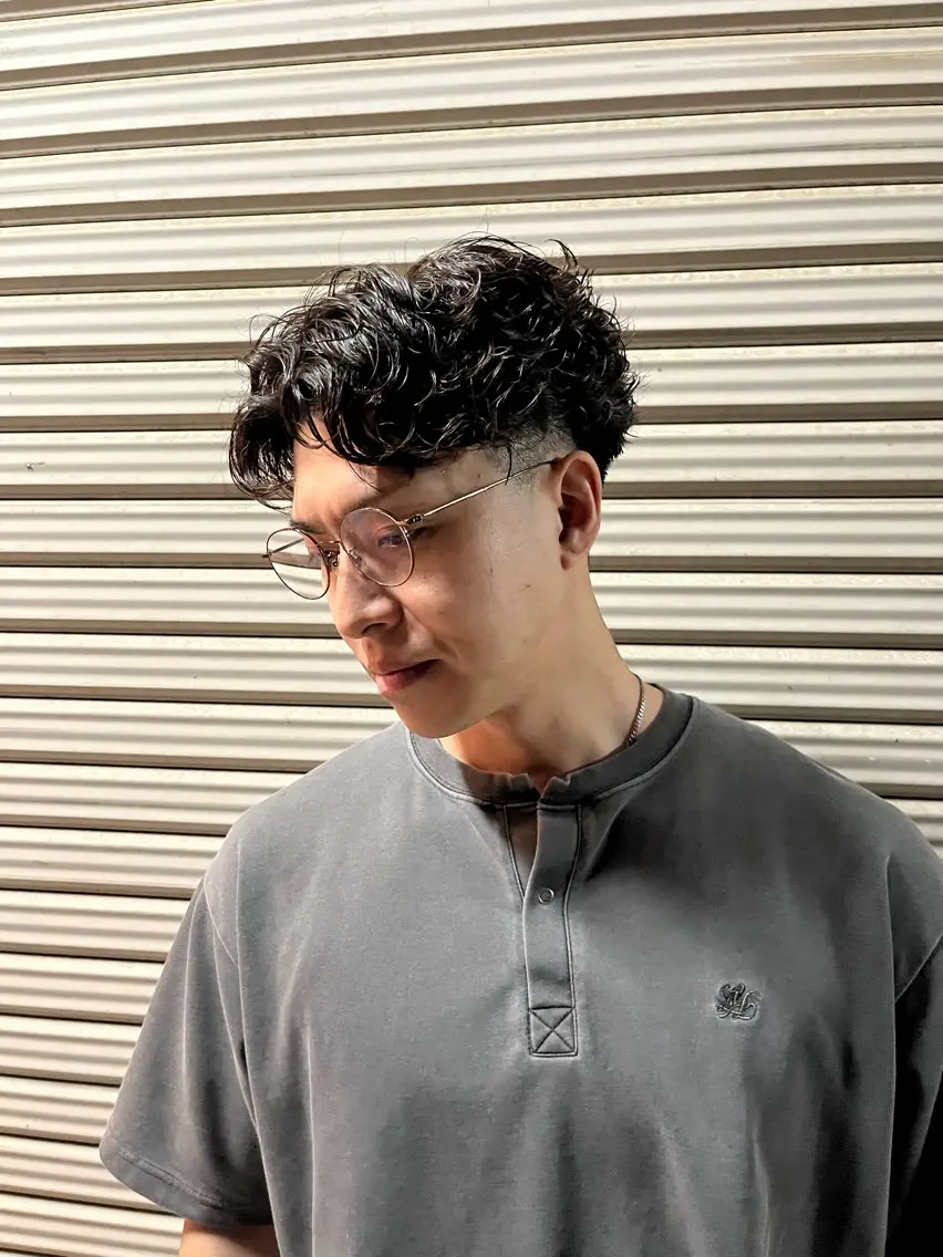 ショート パーマ メンズ モデル募集 はると⚜️のヘアスタイル