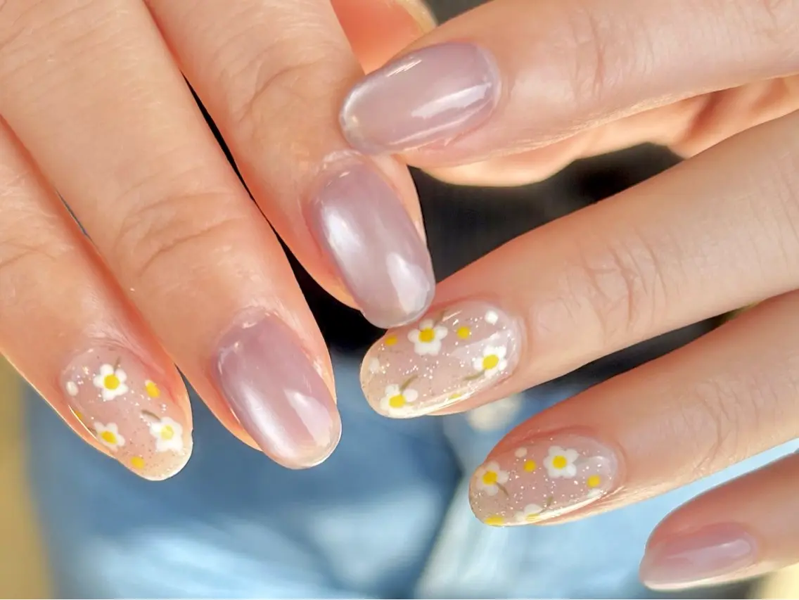 ネイル 春ネイル ハンドネイル nail salon Aymのネイルデザイン