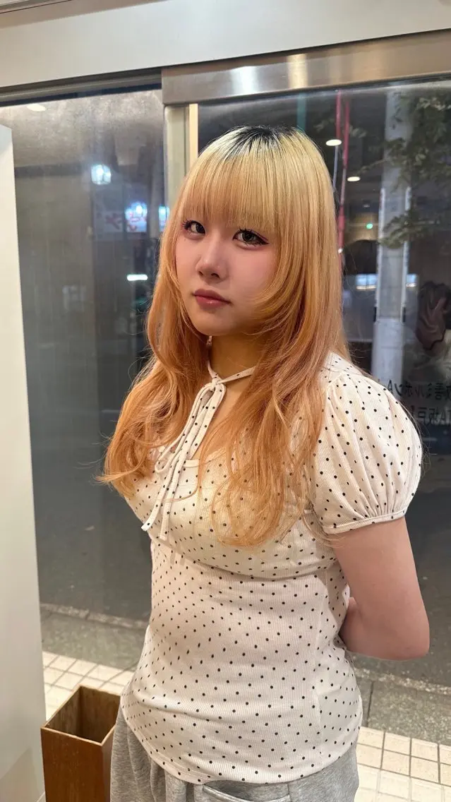 ロング カット 松本 羅華のヘアスタイル