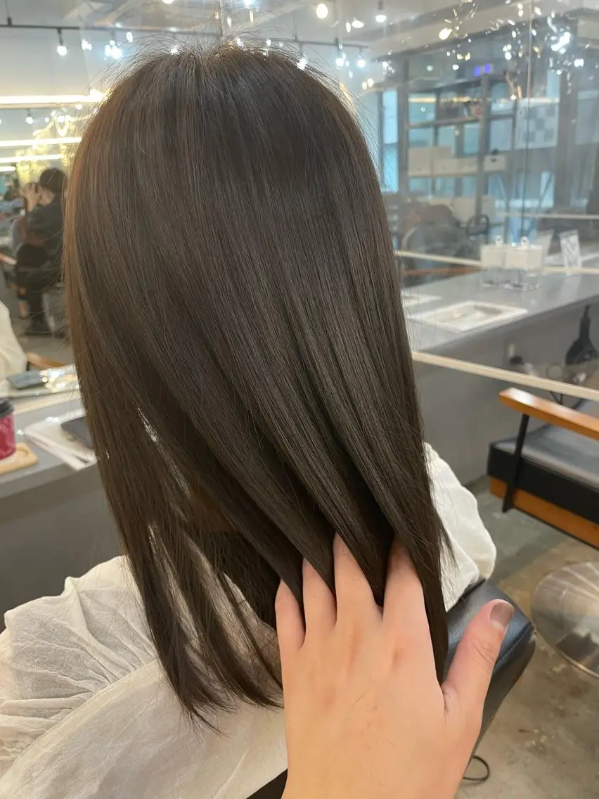 髪質改善カラー+テーラーメイドトリートメントの写真