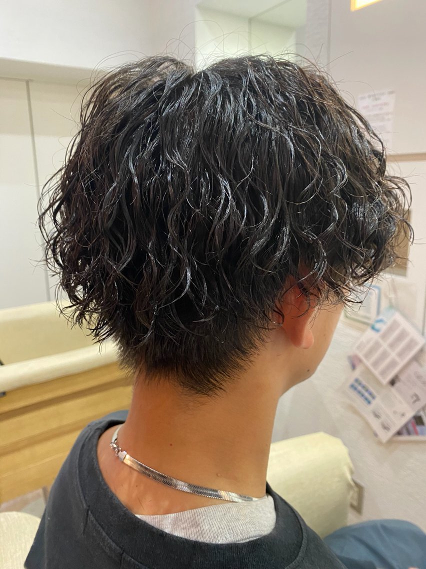 ミディアム パーマ メンズ カット パーマ GAKU【メンズ カット/パーマ】のヘアスタイル
