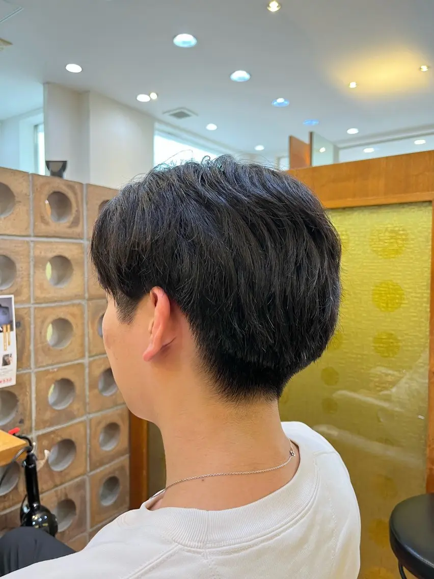 ショート メンズ くせ毛 🥀髪質改善/ 透明感🥀ユイキのヘアスタイル