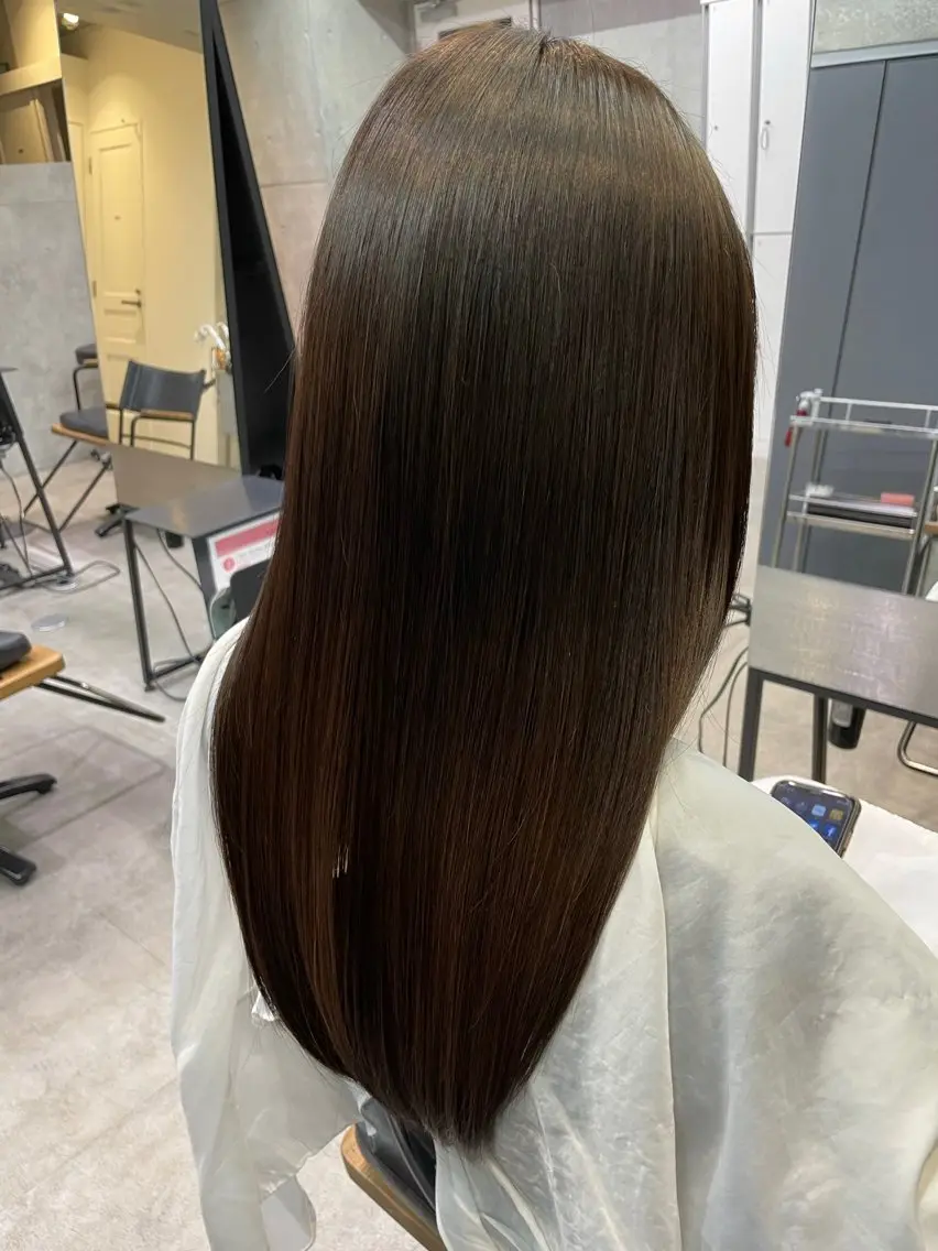 ロング 韓国レイヤー/透明感 /髪質改善/アジキのヘアスタイル