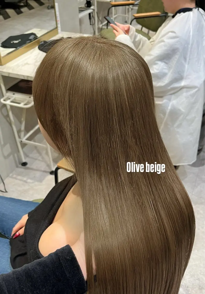 ロング カラー ブリーチ ヘアカラー ナガノ ナミエのヘアスタイル