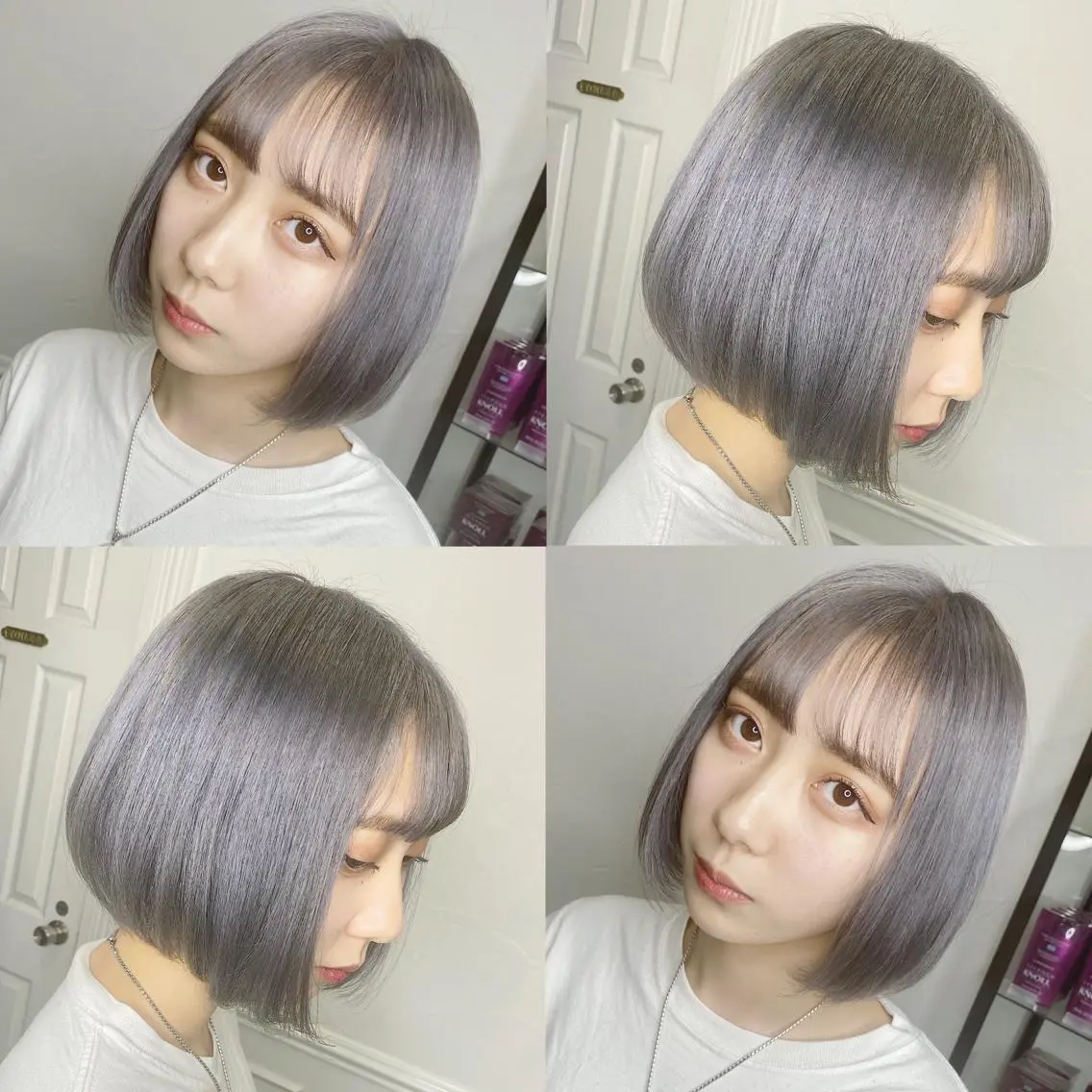 ショート カラー ヘアアレンジ カット ヘアカラー トリートメント TAKUMAブリーチ /切りっぱなし🪽のヘアスタイル