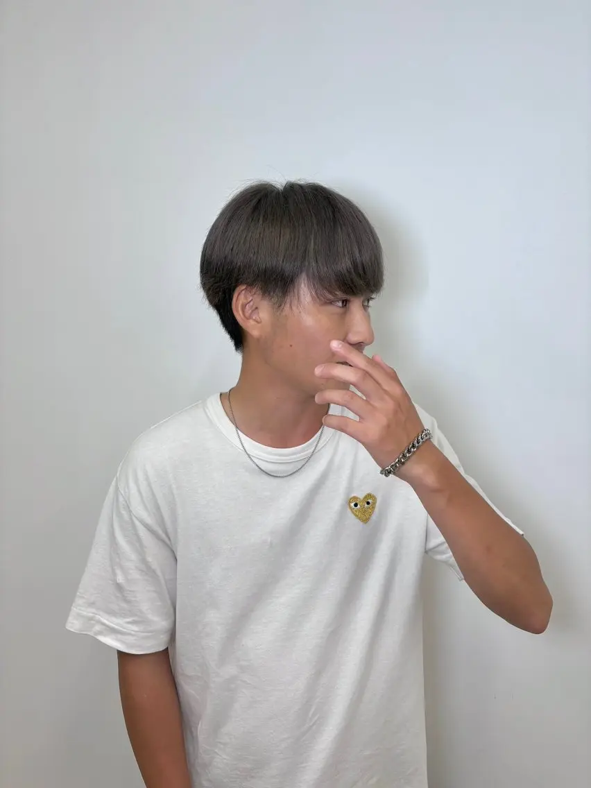 カラー メンズ メンズブリーチ メンズインナーカラー メンズ韓国風 ブリーチ ダブルカラー ヘアカラー ひ な た⌇ elto 四条烏丸のヘアスタイル