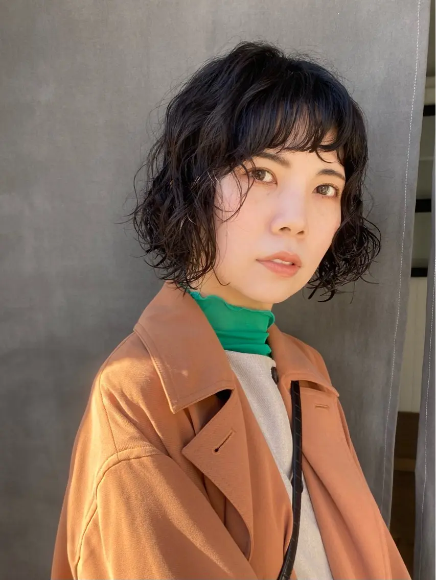 ショート カット パーマ トリートメント 山本 芳喜のヘアスタイル