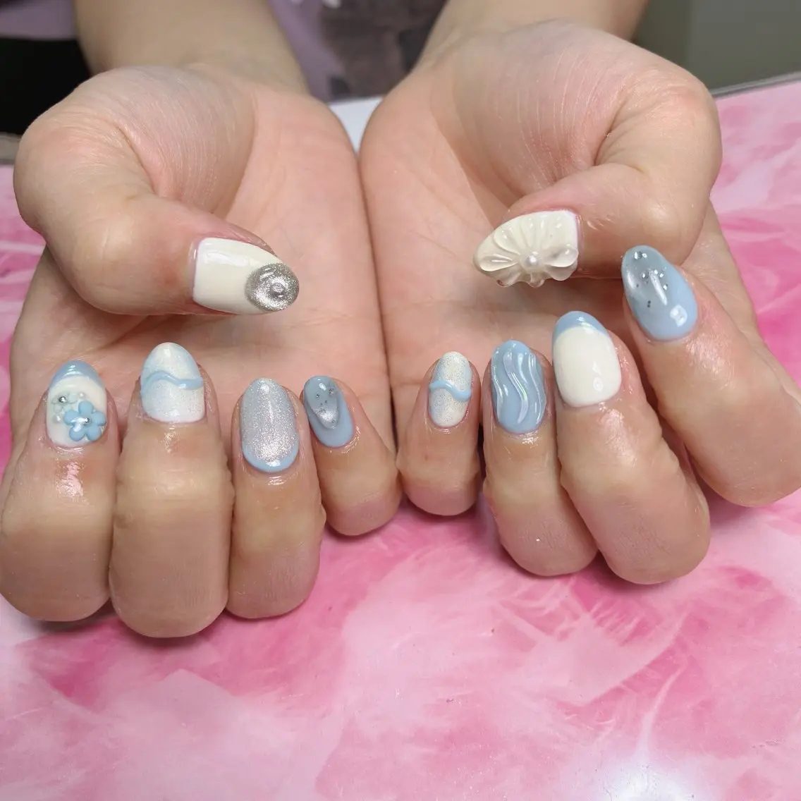ショート ハンドネイル hs nail salonのネイルデザイン