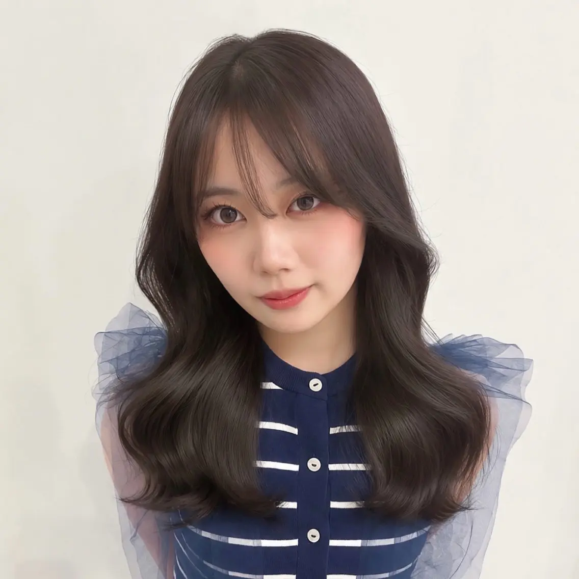 ロング チョコレートブラウン カット ヘアカラー トリートメント 🍒暖色カラー/ 透明感/hina🍒のヘアスタイル