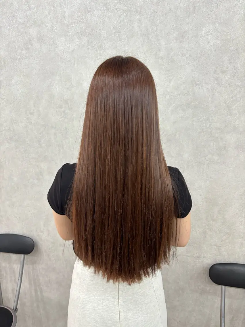 ロング カラー ラベンダーカラー 倉澤 愛理のヘアスタイル