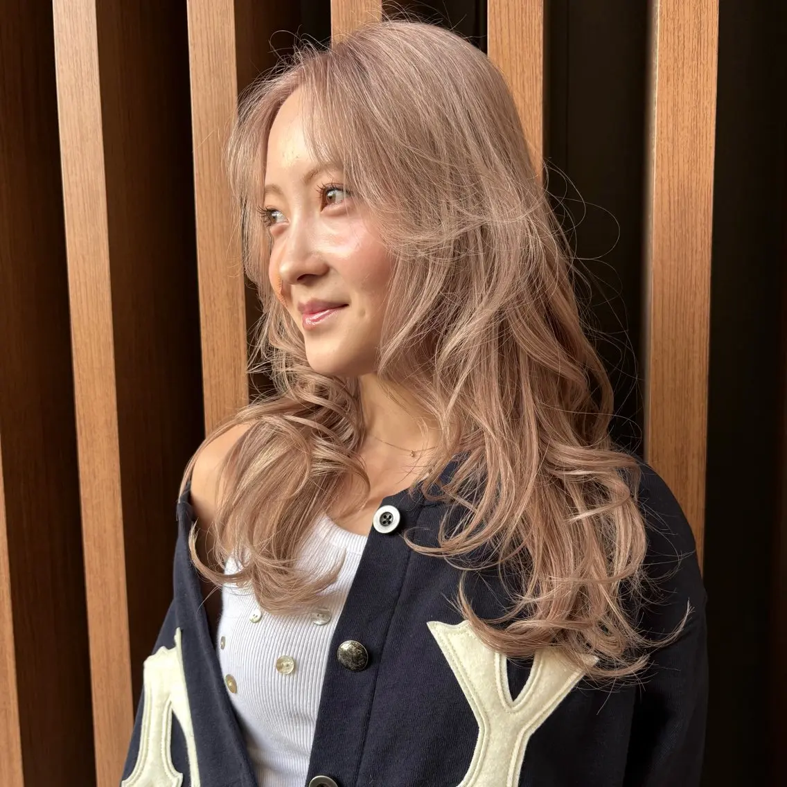 ロング カラー ヘアカラー トリートメント 🍒艶カラー🍒韓 国ヘア🍒momoのヘアスタイル
