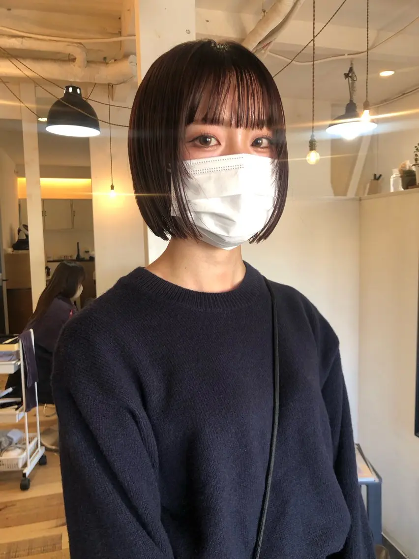 ショート カット ヘアカラー デザインカット🎨 ボブ🫟おざきのヘアスタイル