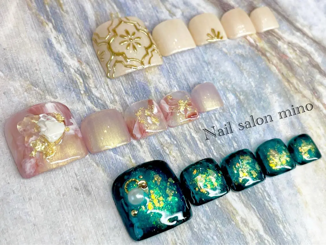 ネイル フットネイル 三野 nail salon minoのネイルデザイン