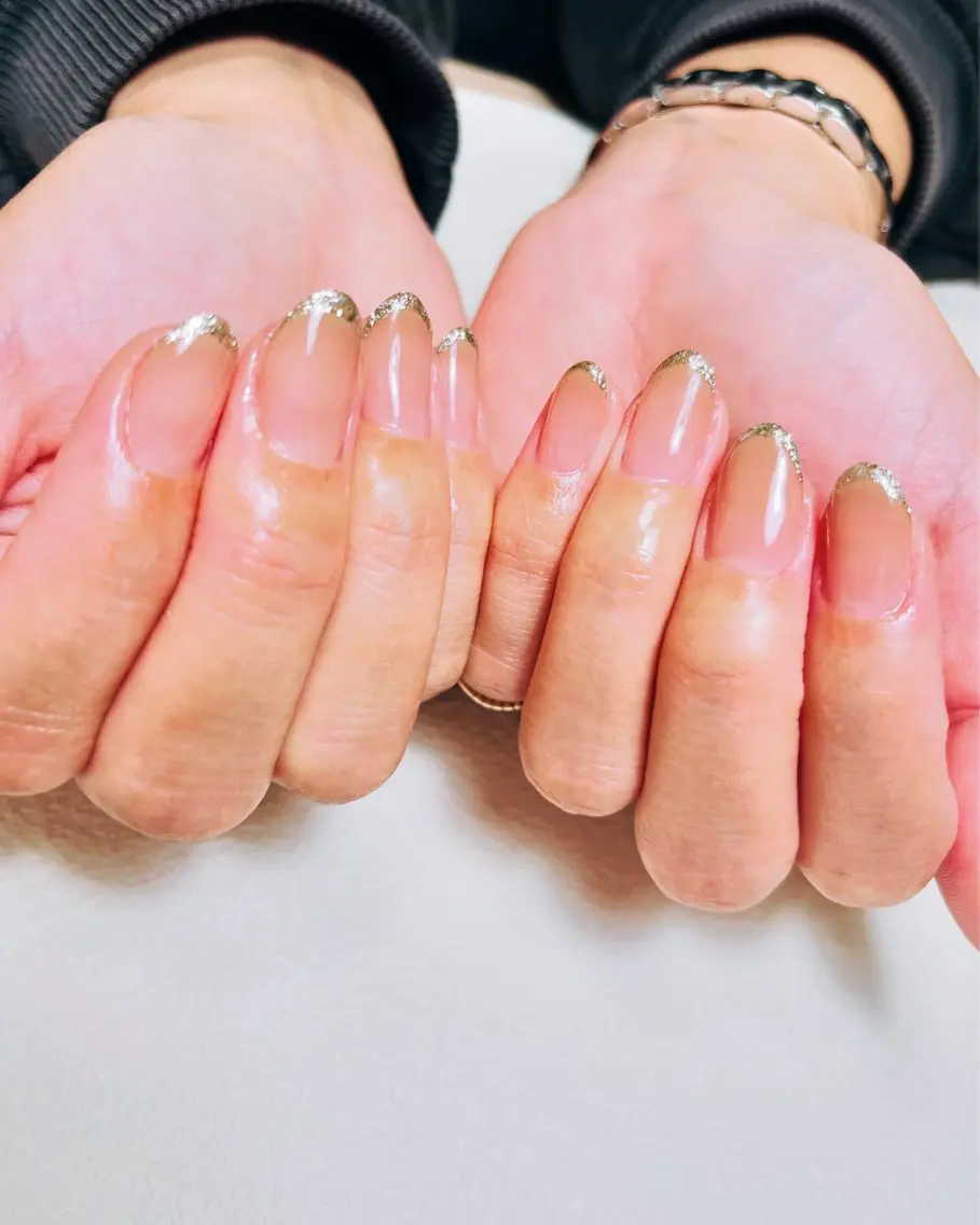 ネイル フレンチネイル ラメ(グリッター) ハンドネイル nail room.のネイルデザイン