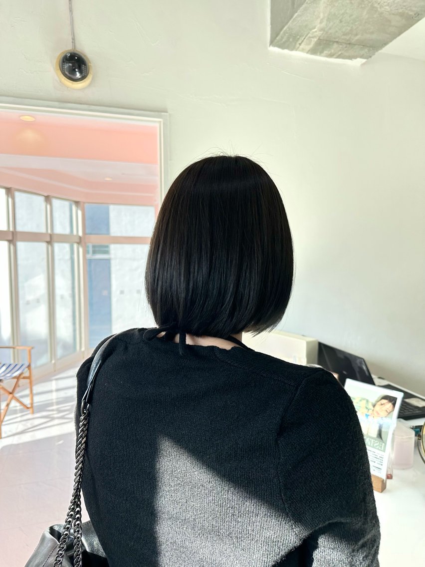ショート ヘアカラー トリートメント モテ艶🪄ベージュ カラー🧸RUKAのヘアスタイル