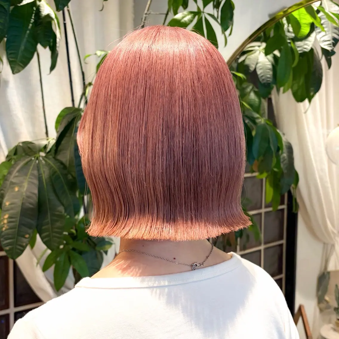 ミディアム カット ヘアカラー トリートメント ♥️ボブ縮毛矯正/暖 色/minami♥️のヘアスタイル