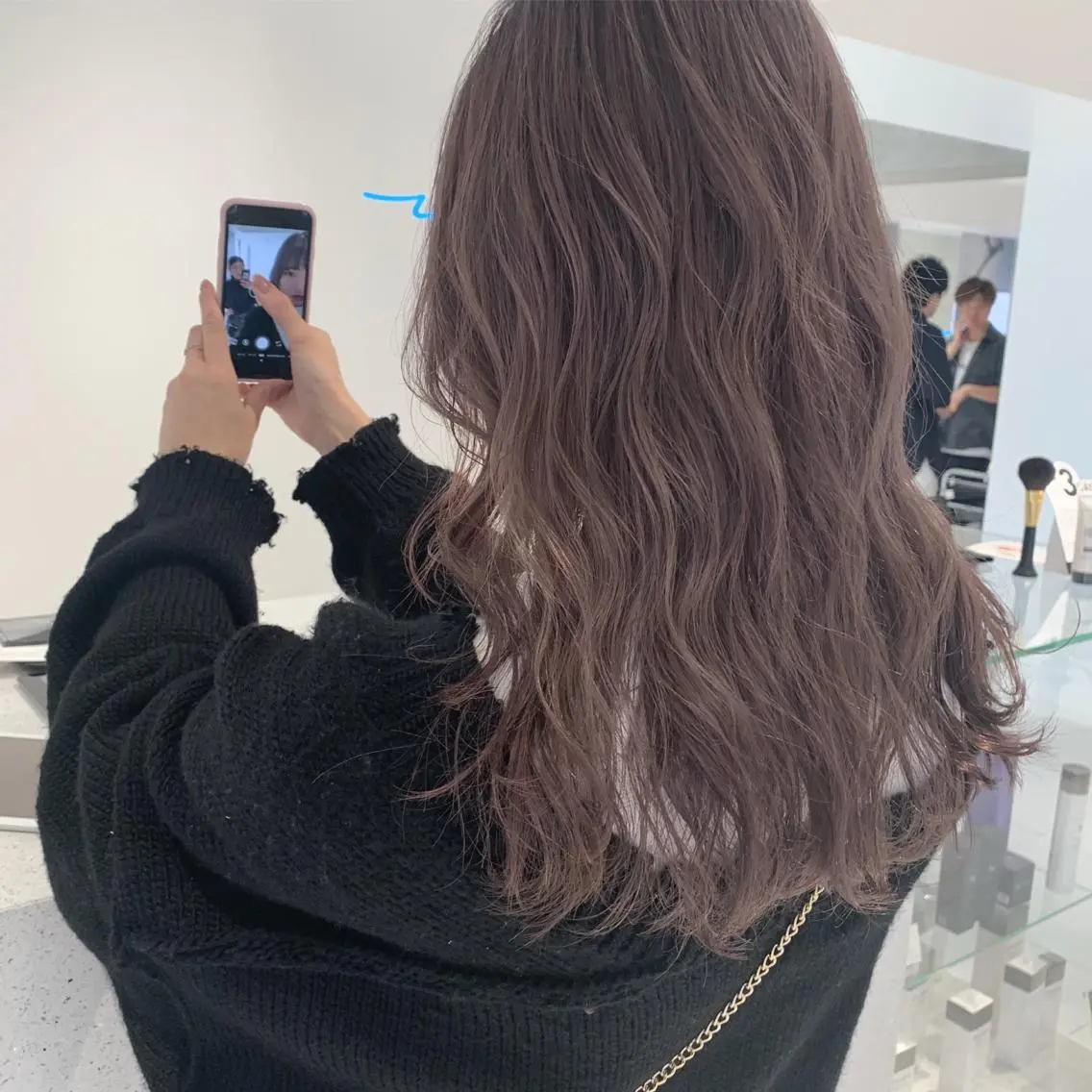 ロング kiyono ⭐︎ダブルカラーのヘアスタイル