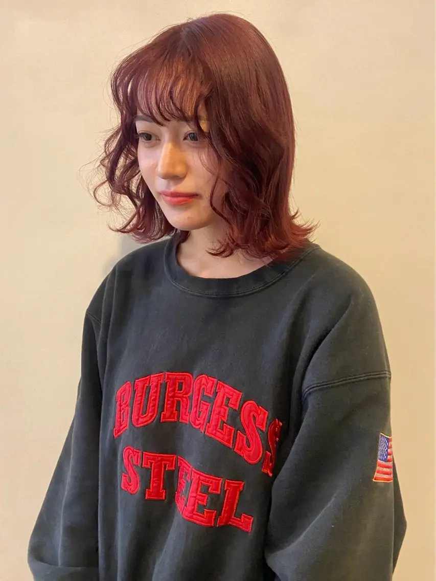 カラー ヘアカラー トリートメント 酸性ストレート /暖色カラー/ユイカのヘアスタイル