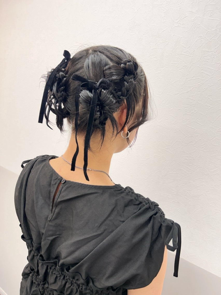 ミディアム ヘアアレンジ ヘアセット 薄田 珠美のヘアスタイル