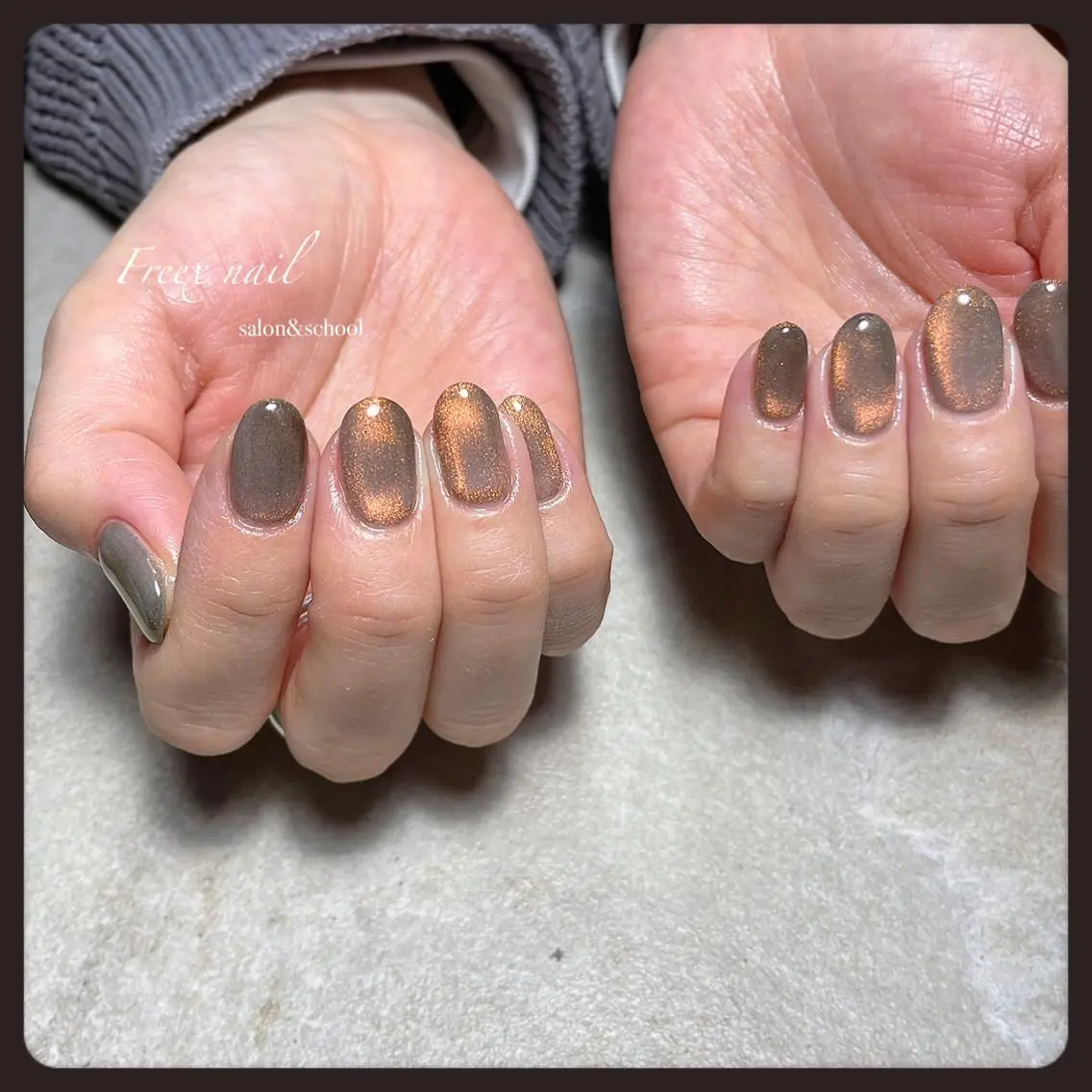 ネイル マグネットネイル ハンドネイル ハンドケア freex nail /ニュアンス/個性派のネイルデザイン