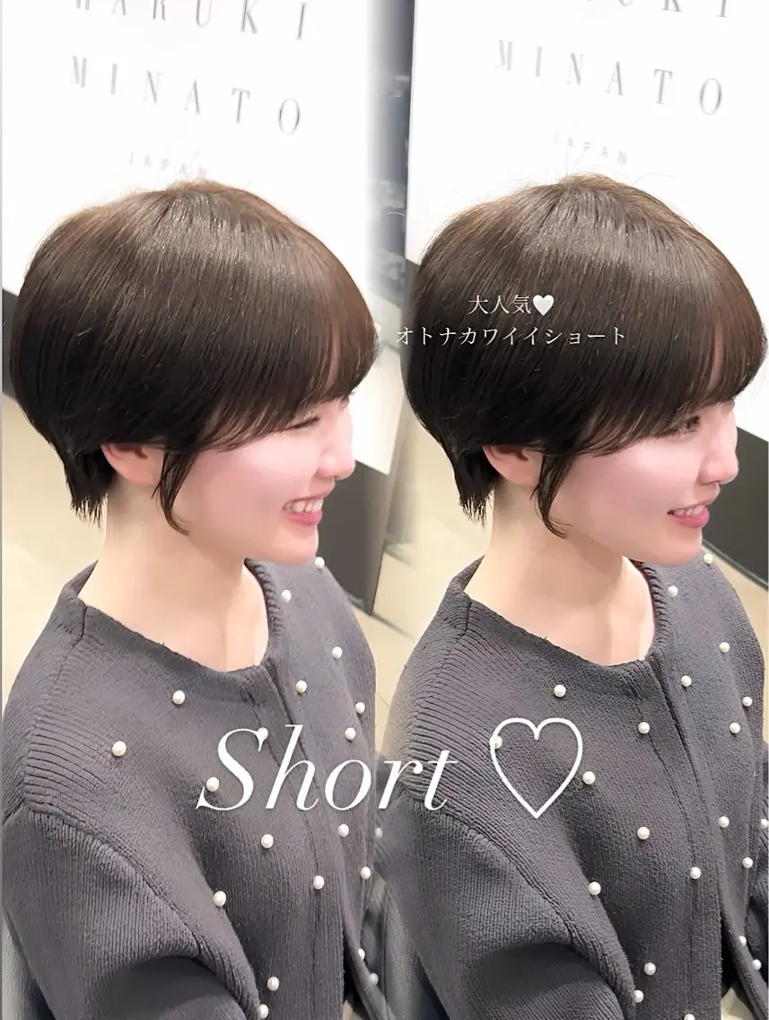 ショート ura/茶屋町/ショ ート/クロスパーマのヘアスタイル