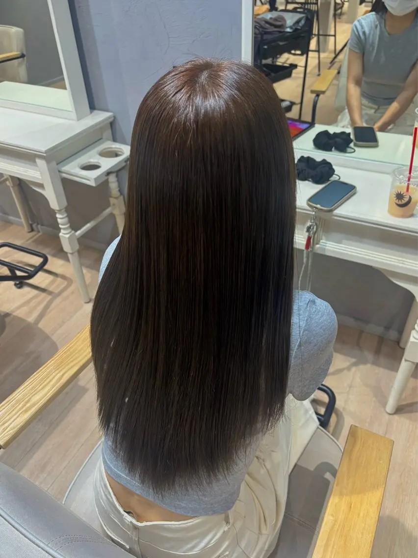 ロング MAKI/名駅/ セット/透明感カラーのヘアスタイル