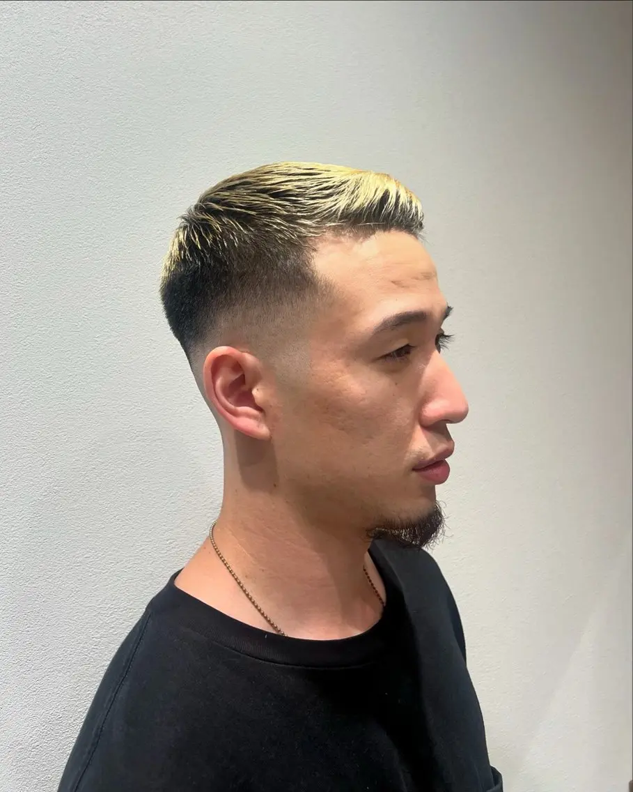 ショート メンズ フェードカット スキンフェード 渡邉 真也のヘアスタイル