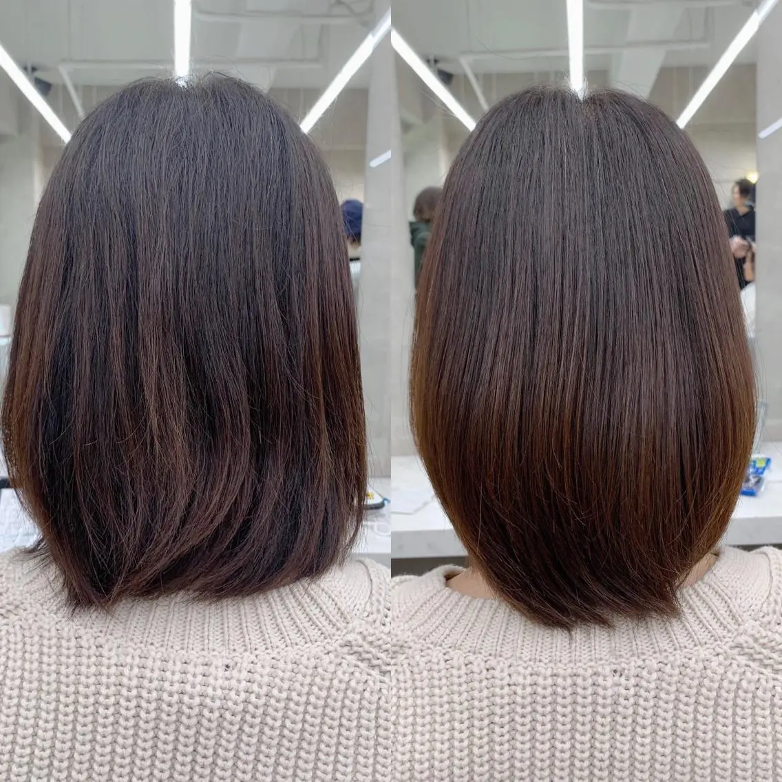 ミディアム ミディアムパーマ 髪質改善 トリートメント 酸熱トリートメント 柔らかbeige モトキのヘアスタイル