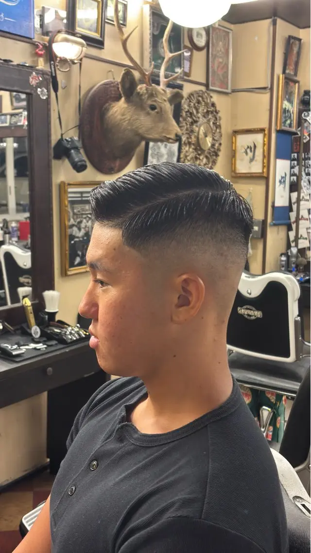 ショート メンズ フェードカット カット 田中 稜真のヘアスタイル