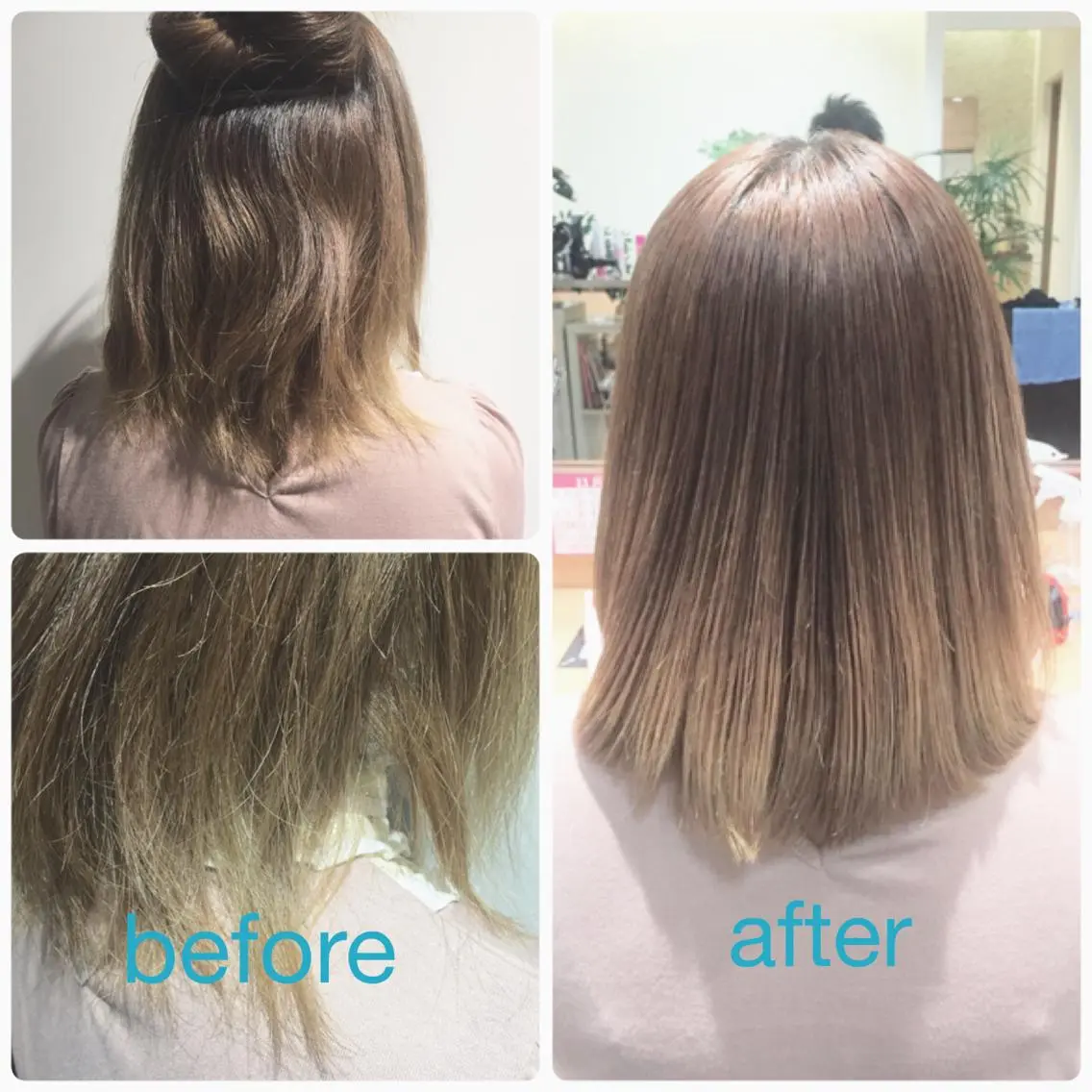ミディアム セミロング ロング 縮毛矯正 ASAMI アサミのヘアスタイル