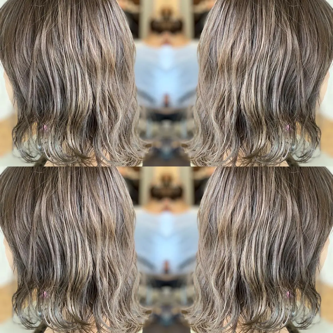 ミディアム カラー アッシュ LUXBE LUCEのヘアスタイル