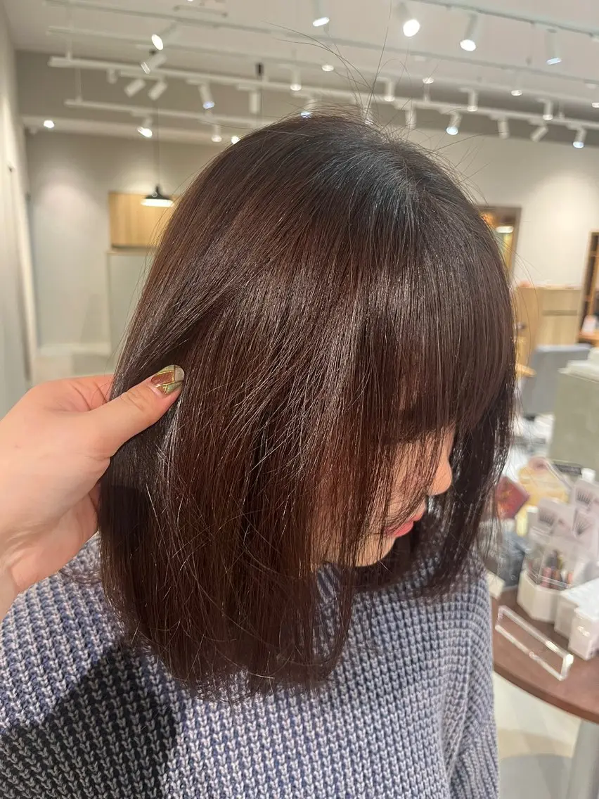 カラー ブラウンカラー ココアブラウン 森 理音のヘアスタイル
